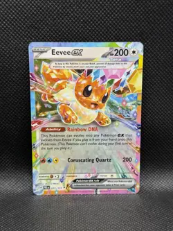 Eevee ex 075/131 DOUBLE RARE HOLO Prismatic Evolutions Pokemon TCG English Foil - Image 3