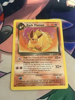 Pokemon Dark Flareon 35/82 Team Rocket Uncommon 1st Edition English - Image 1