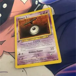 Pokemon Unown [T] 58/105 Neo Destiny Uncommon 1st Edition 40 HP English Wizards - Image 1