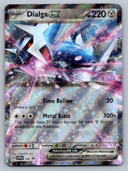 Dialga ex Pokemon Scarlet & Violet SVP 180 Holo Black Star Promo NM - Image 1