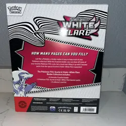 Pokemon Scarlet & Violet White Flare Binder Collection Sealed Box - Image 2