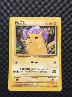 Pokemon PokeTour Stamped 1999 - Pikachu - 58/102 - Australian Promo - VLP/LP - Image 2