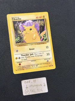 Pokemon PokeTour Stamped 1999 - Pikachu - 58/102 - Australian Promo - VLP/LP - Image 3