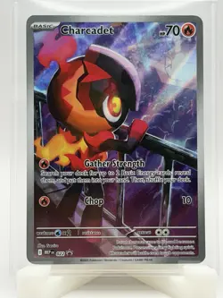 Charcadet 022 Pokemon Center ETB Phantasmal Flames Stamped Promo Sealed - Image 1