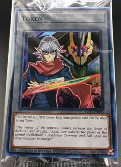 Declan & D/D/D Doom King Armageddon TKN5-EN035 Doom of Dimensions Yugioh Token - Image 1