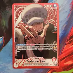 Trafalgar Law (Alternate Art) The Azure Sea's Seven L OP14-001 Foil - Image 1