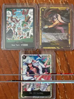 One Piece CCG Crocodile Ms All Sunday Don Card Lot The Azure Sea’s Seven - Image 1