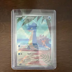 Pokemon Misty's Lapras 194/182 Illustration Rare Holo Card English Basic - Image 1