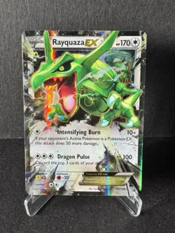 Rayquaza EX 75/108 Roaring Skies Holo Pokemon card - Image 1