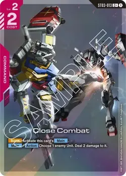Close Combat - ST03- 013- C+ Alt Art - Gundam TCG Card Game Clan Unity - Image 1