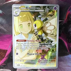 Pokemon TCG Lillie's Ribombee Card Journey Together Illustration, 164/159 - Image 1