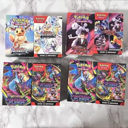 EMPTY Lot of 8 Pokemon Booster Bundles Scarlet & Violet Assorted NO PACKS/CARDS - Image 2
