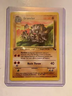 Graveler - 1st Edition - Base Set - Pokemon Trading Card Game - Image 1