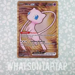 Pokemon Card Mew Ex 205/165 Secret Rare Scarlet Violet Pokemon 151 LP Metal - Image 1
