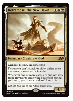 MTG - 1 x Ketramose, the New Dawn - Mythic God - Aetherdrift (DFT) - M/NM - Image 1