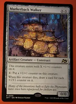 MTG, AETHERDRIFT: MARKETBACK WALKER, RARE #0235, REGULAR FINISH,DFT - Image 1