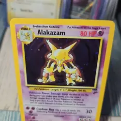 Pokemon TCG Alakazam 1/130 Base Set 2 Holo Rare WOTC Vintage NM-LP - Image 4