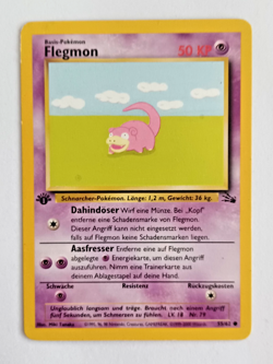 Pokemon Karte Flegmon 55/62 Fossil 1. Edition Deutsch - Image 1