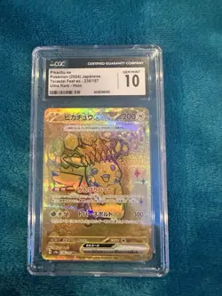 Pikachu EX Terastal Fest EX Holo Card 236/187 Japanese Edition CGC 10 Gem Mint - Image 1