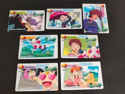 Pokemon Card Misty Psyduck Slowpoke 153 Carddass Anime Collection Bandai eb227 - Image 1