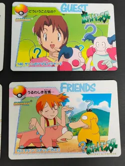 Pokemon Card Misty Psyduck Slowpoke 153 Carddass Anime Collection Bandai eb227 - Image 2