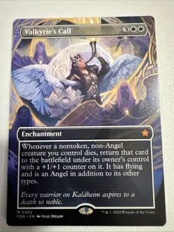 Valkyrie's Call Borderless (NM Non-Foil) FDN-0302 Mythic MTG - Image 1