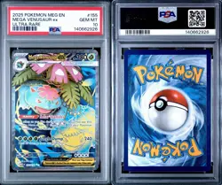 2025 POKEMON MEG EN MEGA VENUSAUR ex ULTRA RARE #155 PSA 10 - Image 3