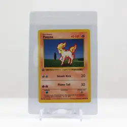 Ponyta Pokemon 1st edition base set 60/102 1999 3d stamp raw mint clean WOTC - Image 1
