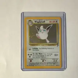 Pokemon Wigglytuff Base Set 2 19/130 Holo 1999 Mitsuhiro Arita English TCG - Image 1