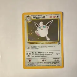 Pokemon Wigglytuff Base Set 2 19/130 Holo 1999 Mitsuhiro Arita English TCG - Image 2