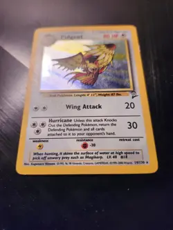 Pidgeot #14/130 Base Set 2 Holo Pokemon TCG Card English 2000. LP - Image 3