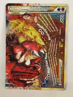 Pokemon TCG Kyogre & Groudon Legend Holo Card 88/90 Undaunted Rare - Image 1