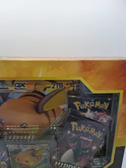 Pokemon Hidden Fates GX Collection Box - Raichu Sealed 4 Pk + P - Image 3