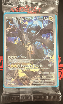 N's Zekrom 031 Pokemon Center Stamped Black Star Promo - Sealed - Image 1