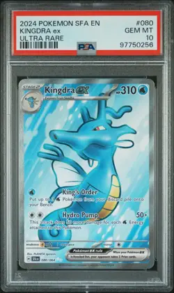 2024 Pokemon S&V Shrouded Fable Kingdra ex Ultra Rare PSA 10 #080/064 - Image 1