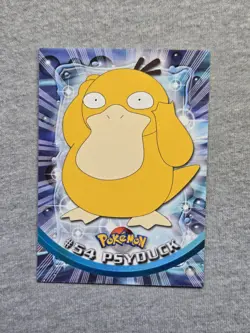 Psyduck #54 Pokemon 1999 Topps TV Animation Edition Blue Label - Image 1