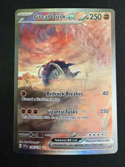 Great Tusk ex 246/198 Special Illustration Rare Scarlet & Violet Pokemon - Image 1