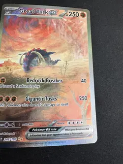 Great Tusk ex 246/198 Special Illustration Rare Scarlet & Violet Pokemon - Image 2