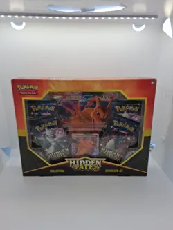 Pokemon Hidden Fates Charizard GX Collection Box 4 Booster Packs, Full Art Set - Image 1