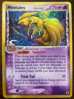 Pokemon TCG Ninetales (Delta Species) EX Dragon Frontiers 8/101 Holo Holo Rare - Image 1