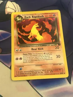 Pokemon Dark Rapidash 44/82 Team Rocket Uncommon Regular English - Image 1