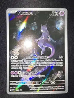 Pokemon TCG Mewtwo SV Black Star Promos 052 Promo Holo 130HP Psyslash #3 - Image 1