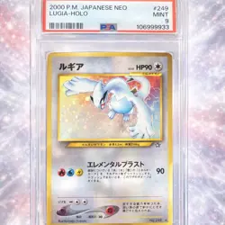 Pokemon Neo Genesis Lugia Holo #249 PSA 9 Mint Rare 2000 Japanese Edition - Image 1