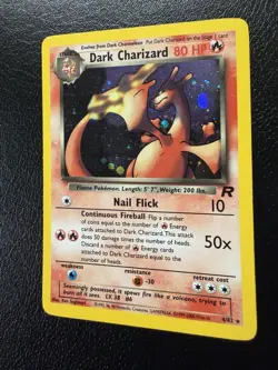 Pokemon TCG Dark Charizard 4/82 Unlimited Team Rocket Holo MP - Image 3
