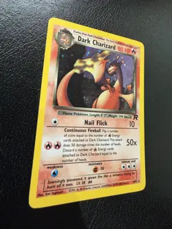 Pokemon TCG Dark Charizard 4/82 Unlimited Team Rocket Holo MP - Image 4