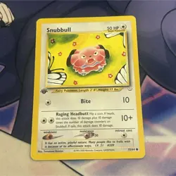Pokemon Snubbull 55/64 Neo Revelation Common 1st Edition Regular English 2000 - Image 1