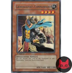 Yugioh Gravekeeper's Commandant FOTB-EN015 Rare 1st Edition NM - Image 1