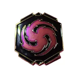 Disney Lorcana league Promo Pin - Ameythyst/Purple Emblem Ink - Reign Of Jafar - Image 2