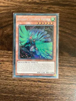 Yu-Gi-Oh DOOD-EN015 Radiant Typhoon Krosea 1st Edition Secret Rare Card - Image 1