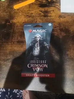 MTG Innistrad: Crimson Vow - 15 Card Draft SLEEVED Booster Pack Magic Gathering - Image 1